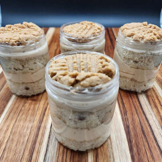 Peanut Butter Banana Cake Cup